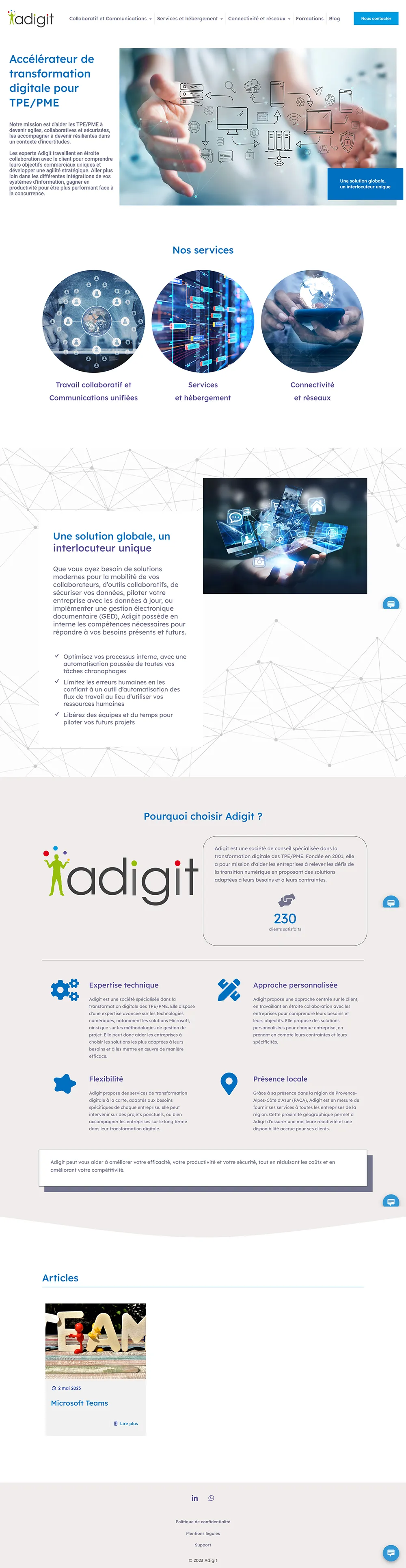 refonte site internet professionnel